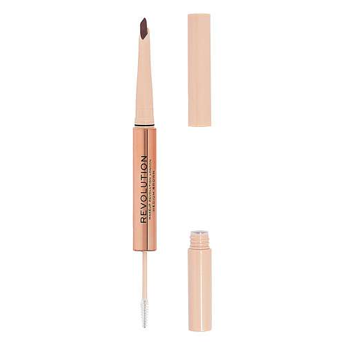 MAKEUP REVOLUTION Контурный карандаш для бровей и гель для фиксации Fluffy Brow Duo