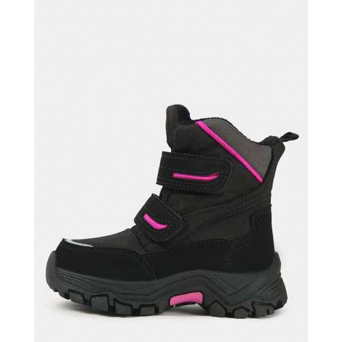 Ботинки для девочек:Чёрный:24