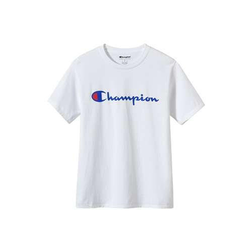 Champion T-Shirt Американская версия Унисекс Белый