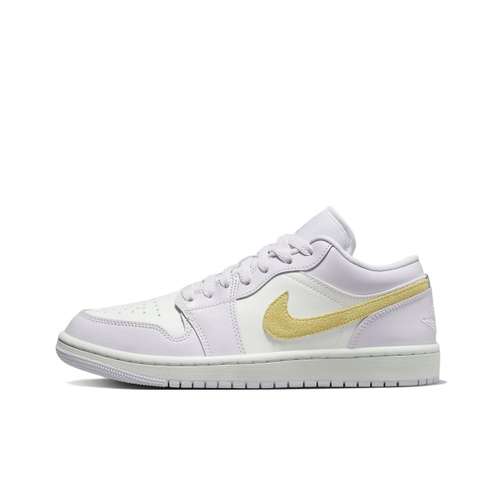Jordan Air Jordan 1 Low Женские 'Barely Виноград' Трендовый Низкий Топ Винтажные Баскетбольные Кроссовки Женские