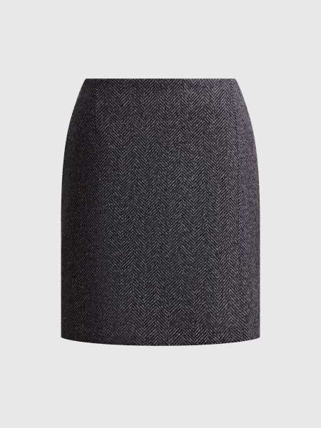 Юбка мини из шерсти 12 STOREEZ