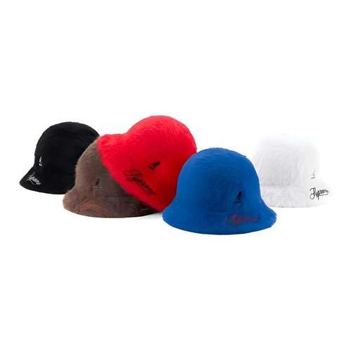 Supreme X KANGOL Панамы Унисекс Черный Коричневый Красный Синий Белый