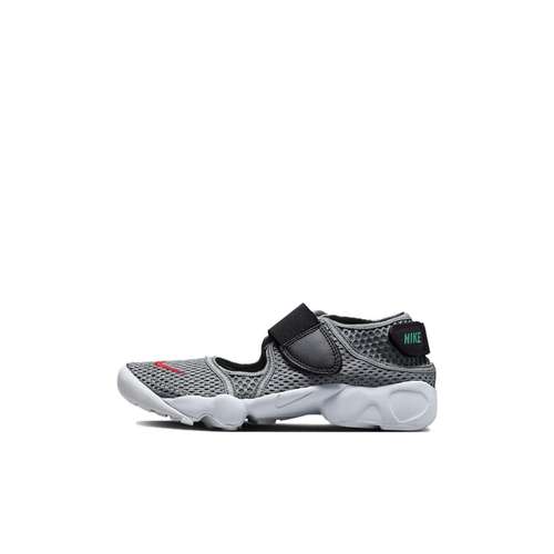 Nike Air Rift 2 BP противоскользящие анти-KICK противоскользящие анти-KICK низкие детские сандалии серого цвета