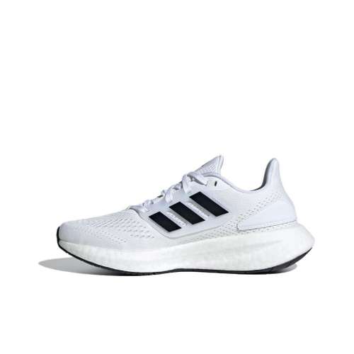 Adidas Pureboost 22 Устойчивые к истиранию Низкие Детские Беговые Кроссовки Белый Черный