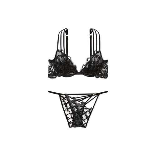 Victoria's Secret Комплект нижнего белья "Magical Цветочный" Женский Черный