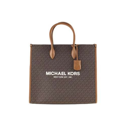 MICHAEL KORS Mirella Полиуретан Сумка-тоут Сумка для покупок Большая женская сумка Коричневый