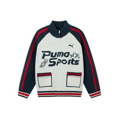 PUMA Белый Синий Тон 00318 Детские Свитера