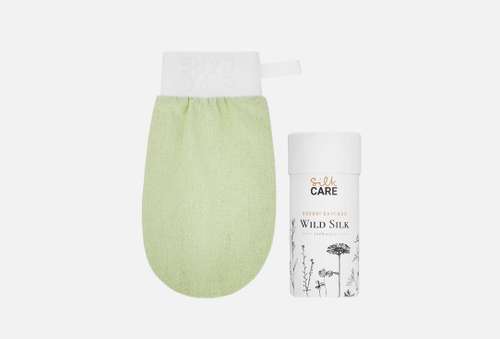 Шелковая варежка для пилинга | Silkcare | Lime