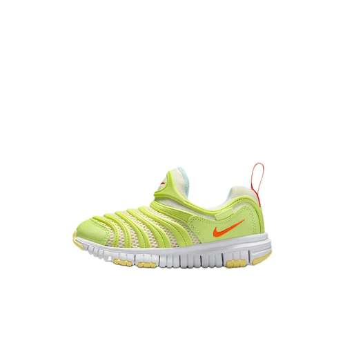 Nike Dynamo Free Амортизация Износостойкие Низкие Кроссовки для Детей Lifestyle Желто-зеленые для Возраста 3-7 лет
