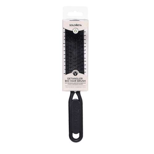 Detangler Hairbrush for Wet &amp; Dry Hair Black Aesthetic Расческа для распутывания сухих и влажных волос черная