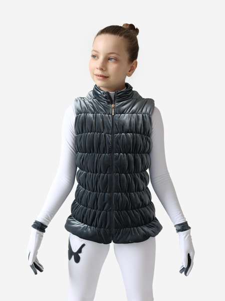 Жилетка для фигурного катания детская бархатная IceDress