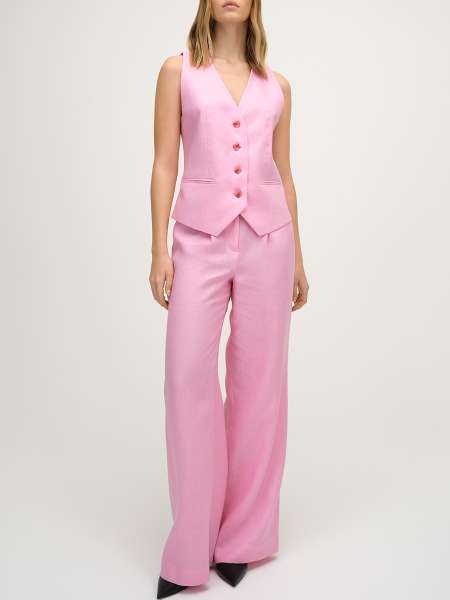 Жилет льняной, FASHION REBELS, FR23SSV1W350P