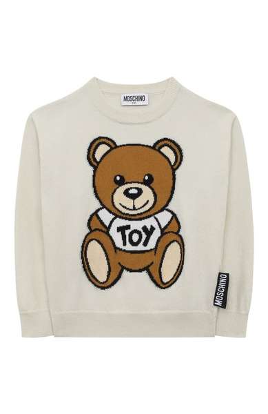 Детское: Хлопковый пуловер Moschino