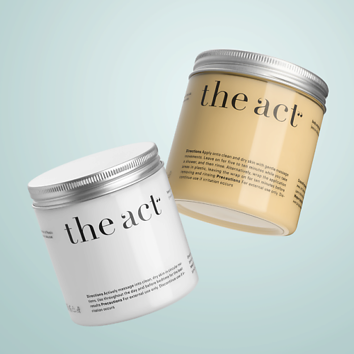 THE ACT Набор антицеллюлитный крем-гель и маска обертывание