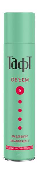Тафт Объем Лак для волос Мегафиксация 5