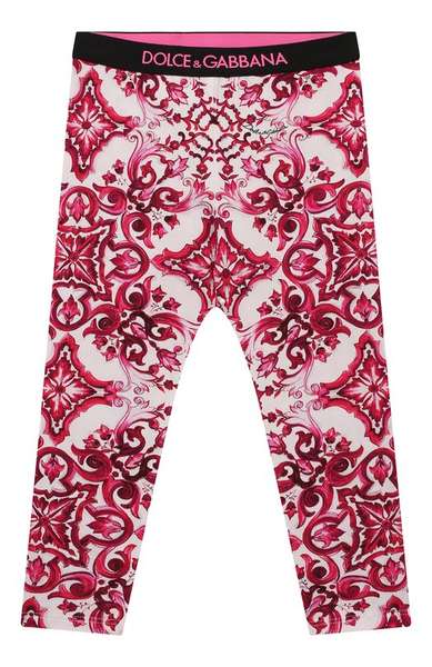 Детское: Хлопковые легинсы Dolce & Gabbana