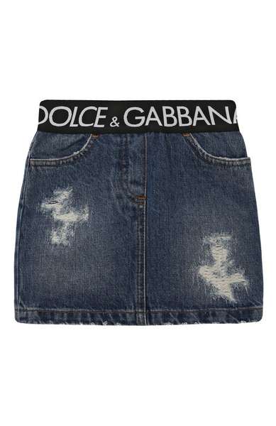 Детское: Джинсовая юбка Dolce & Gabbana