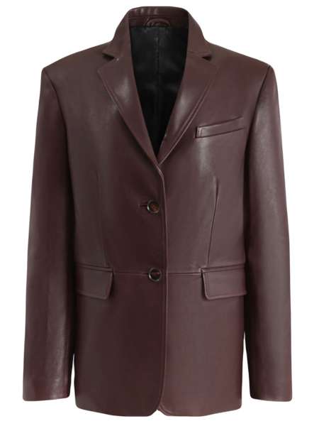 Пиджак Burgundy кожаный, ROCKABI, BLZ-LTH-BUR