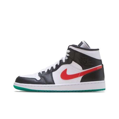 Jordan Air Jordan 1 MID Альтернативные Swooshes Удобные Высокие Баскетбольные Кроссовки Женские Цвет Крючок Панда