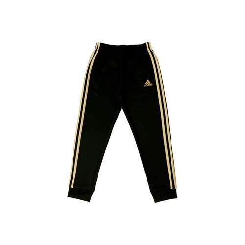Детские Adidas Вязаные Тренировочные Штаны Черные Золотые