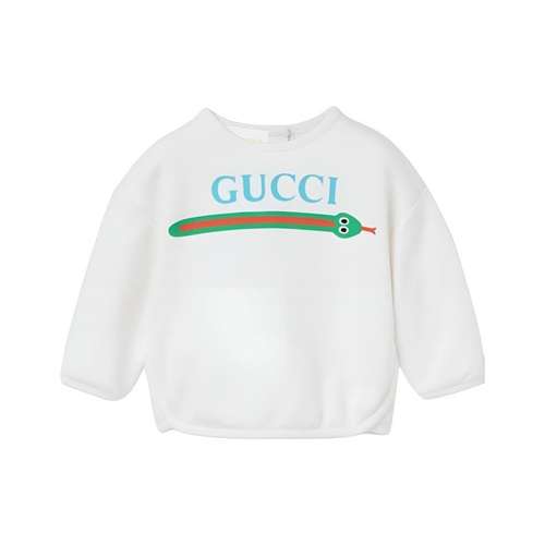 GUCCI Худи-ханьфу SS25 Белый для младенцев и малышей