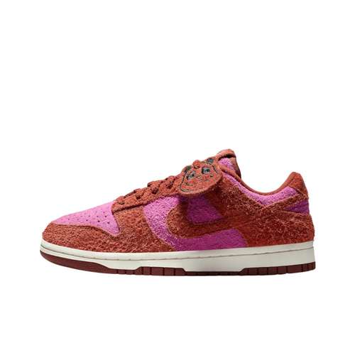 Nike Dunk Дышащая Поддержка Низкий Верх Скейтборд Обувь Женская Красно-Розовая