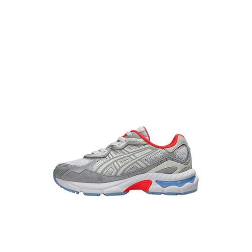 Asics Gel NYC Дышащая Поддержка Низкий Верх Детская Беговая Обувь Белый Серый Малыш