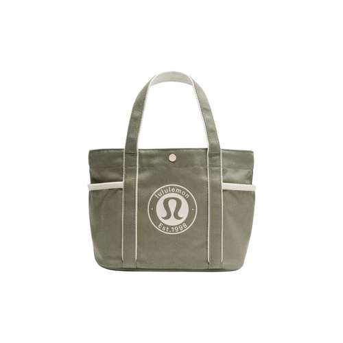 Lululemon Daily Хлопковое волокно Сумка Мини-версия Женская Пеларгония Светлая слоновая кость