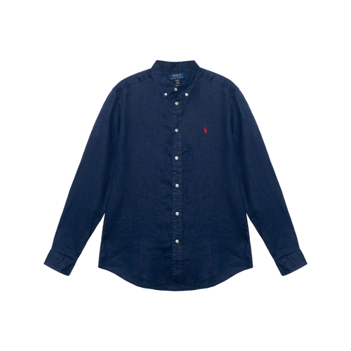 Polo Ralph Lauren SS23 Повседневная Рубашка Детская Синяя