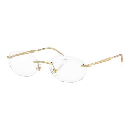 RayBan Металлические Овальные Очки с Диоптриями Унисекс Золото