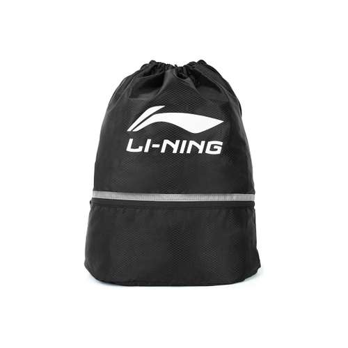 Li NING Полиэстеровая ткань Сумка для обуви Рюкзак Унисекс Черный