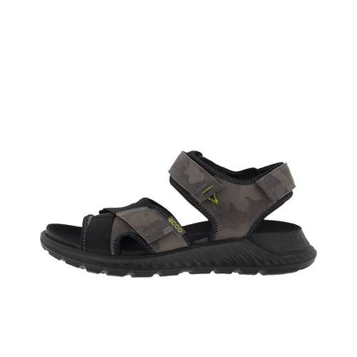 Ecco Exowrap 3Strap Стильные Сандалии Мужские Черные Серые