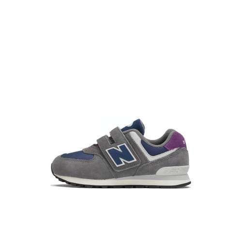 New Balance Амортизация Низкий Верх Детская Беговая Обувь Серый Синий Малыш