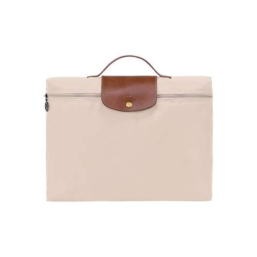 LONGCHAMP Le Pliage Green Холст Панельный Телячья Кожа Комбинированная Холстовая Сумка Доска для ноутбука Сумка