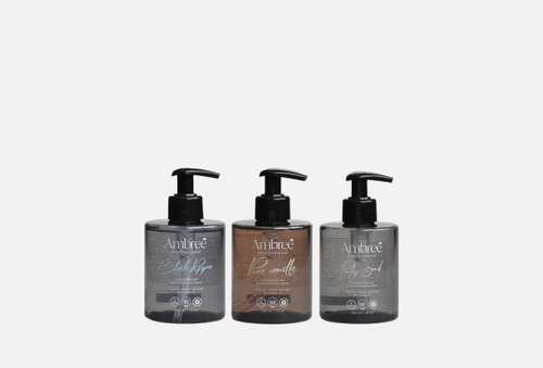 Набор жидкого мыла для тела и рук | Ambree Professional | Pure vanilla+Black pepper+Pinky sand