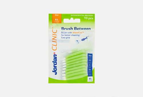 Зубные ёршики 0,8мм | Jordan | Interdental Brushes Clinic Brush Between Size XL