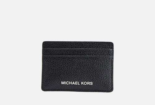 Картхолдер кожаный | Michael Kors | JET SET черный