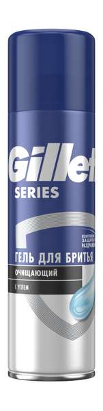 Gillette Gillette Series Гель для бритья Очищающий С углем