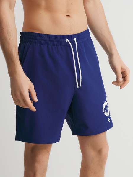 Мужские купальные шорты GUESS (полиэстер/эластан) SWIMTRUNK MEDIUM LOGO GUESS