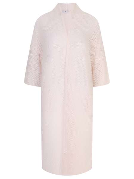 Кардиган кашемировый, MIR CASHMERE, cwe22-О034 Бело-розовый