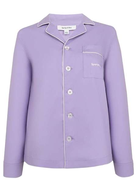 Рубашка, SPORTY & RICH, SERIF LOGO PYJAMA SHIRT