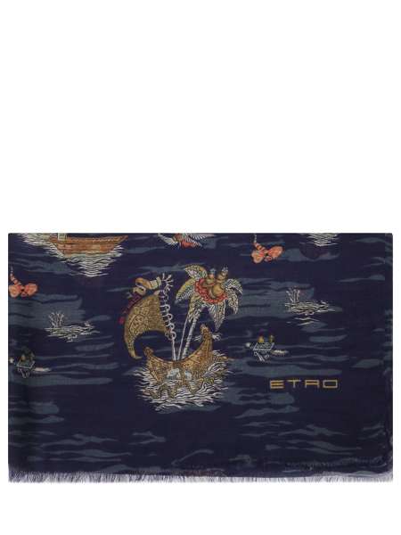 Палантин с принтом, ETRO, 10007 9381 200