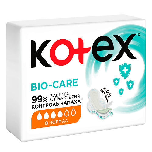 KOTEX Прокладки гигиенические БИО-КЭА НОРМАЛ