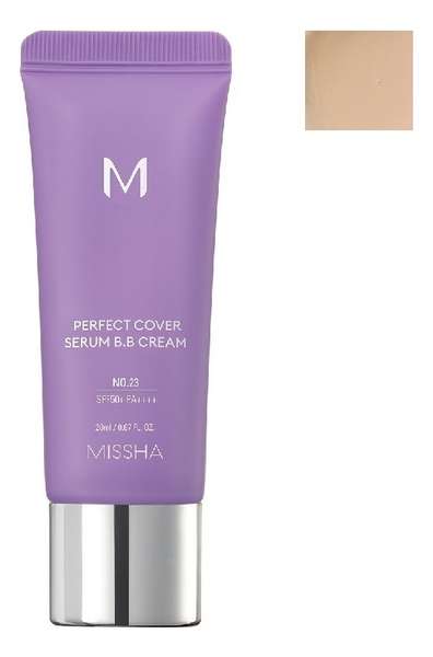 Тональный крем с антивозрастной сывороткой M Perfect Cover Serum BB Cream SPF50+ PA++++ 20мл
