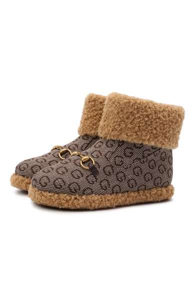 Детское: Шерстяные ботинки Gucci