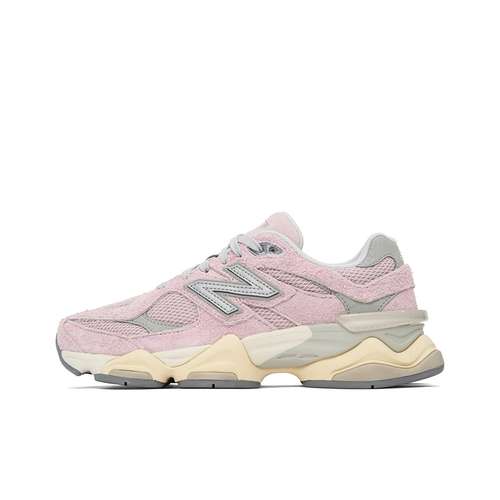New Balance NB 9060 Устойчивый к истиранию Дышащий Низкий Верх Спортивная Повседневная Обувь Унисекс Розовый Серый