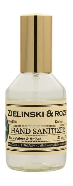 Zielinski & Rozen Black Vetiver & Amber Hand Sanitizer Spray