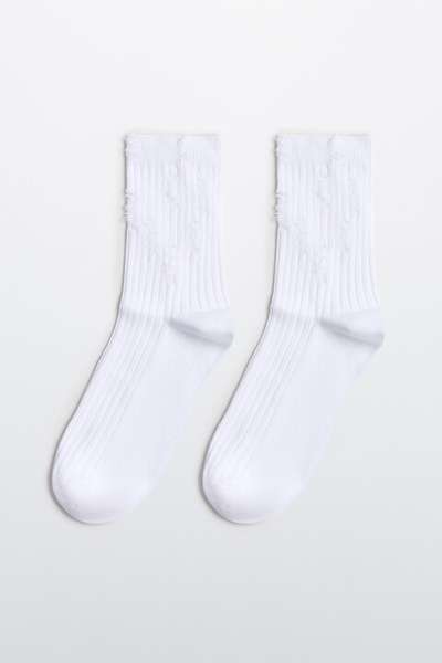 Носки рваные в рубчик