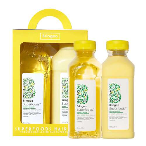 BRIOGEO Набор Superfoods Banana + Coconut: Шампунь + Кондиционер