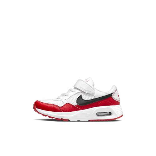 Nike Air Max SC Low Топ Детские Лайфстайл Кроссовки Белый Красный Черный Многоцветный Для Детского Садика